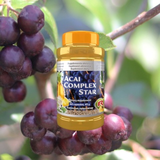 ACAI COMPLEX STAR, Babka jajowata + jagody acai, 60 kapsułek StarLife