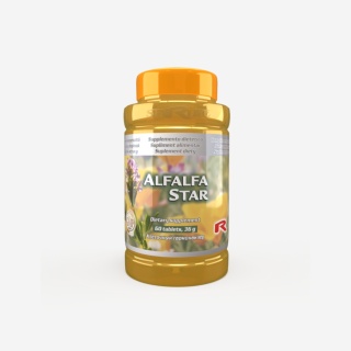 ALFALFA STAR, Lucerna, fabryka witamin ADEK, 60 kapsułek Starlife