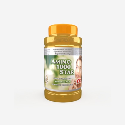 AMINO 1000 STAR, Kolagen 2000mg + witamina C, 60 kapsułek Starlife