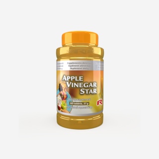 APPLE VINEGAR STAR, Ocet jabłkowy, remedium na refluks i prawidłową pracę jelit, 60 kapsułek