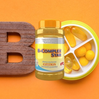 B-COMPLEX STAR, witaminy z grupy B, 60 kapsułek