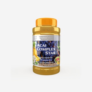 ACAI COMPLEX STAR, Babka jajowata + jagody acai, 60 kapsułek StarLife