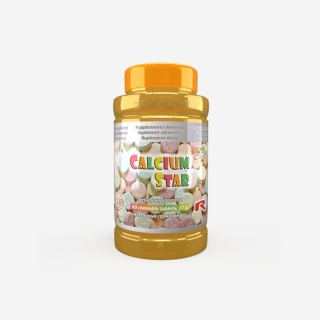 CALCIUM STAR, wapń, 60 kapsułek do ssania.