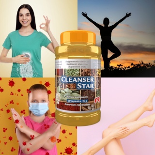 CLEANSER STAR, oczyszczanie i detox, 60 kapsułek Starlife