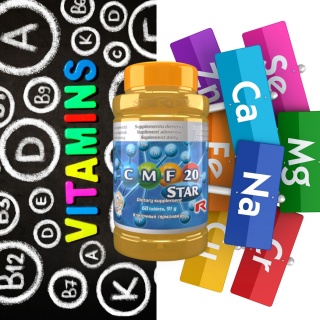 CMF 20 STAR, witaminy i minerały, 60 kapsułek