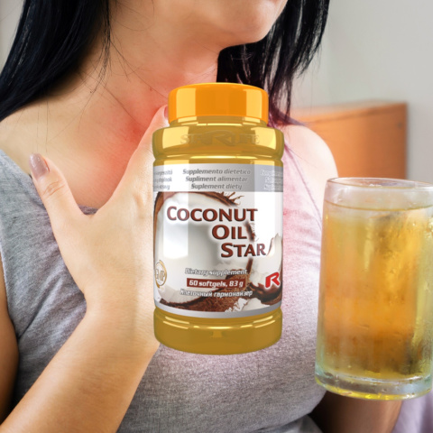 COCONUT OIL STAR, produkt na zgagę, 60 kapsułek