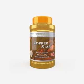 COPPER STAR, miedź na układ nerwowy, 120 kapsułek