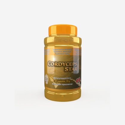 CORDYCEPS STAR, cordyceps + lakownica, 60 kapsułek