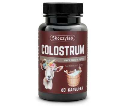 Colostrum siara kozia z pigwą, 60 kapsułek, Skoczylas