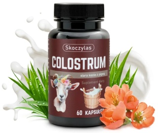 Colostrum siara kozia z pigwą, 60 kapsułek, Skoczylas