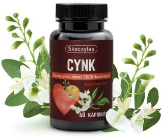 Cynk 3 formy, miedź, EGCG i kwercetyna, 60 kapsułek, Skoczylas