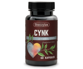 Cynk, miedź i ekstrakt z zielonej herbaty (EGCG), 60 kapsułek, Skoczylas