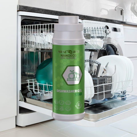 DISHWASHER GEL STAR, naturalny żel z nanosrebrem do zmywarek DISHWASHER GEL STAR, naturalny żel z nanosrebrem do zmywarek