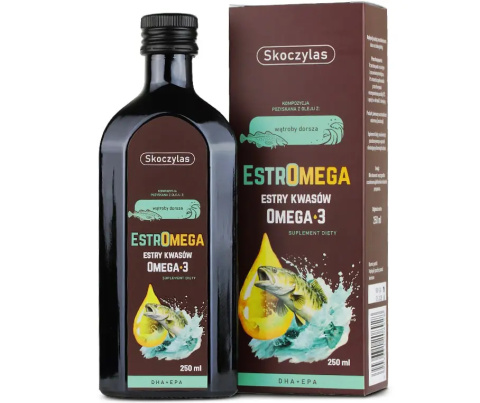 Estromega rybie kwasy omega 3 DHA+EPA 250 ml