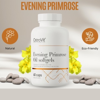 Evening Primrose, Olej z wiesiołka, 60 kapsułek, OstroVit