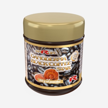 GANODERMA BLACK COFFEE STAR, kawa z grzybem reishi, 180g