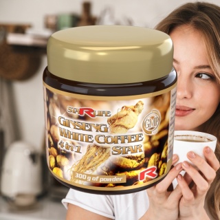 GINSENG WHITE COFFEE STAR, biała kawa z żeń-szeniem, 300g