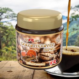 GOLDEN COFFEE STAR, biała kawa z kordycepsem i reishi, 300g