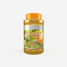 GRAPESEED STAR, trawienie i praca mózgu, 60 kapsułek