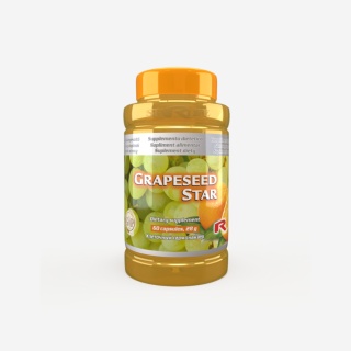 GRAPESEED STAR, trawienie i praca mózgu, 60 kapsułek