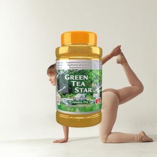 GREEN TEA STAR, trawienie oraz energia, 60 kapsułek