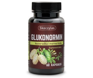 Glukonormin, prawidłowy poziom glukozy, 60 kapsułek, Skoczylas