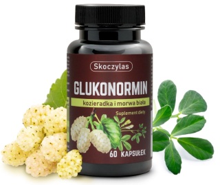 Glukonormin, prawidłowy poziom glukozy, 60 kapsułek, Skoczylas