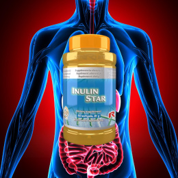 INULIN STAR, cholesterol i flora jelitowa, 60 kapsułek