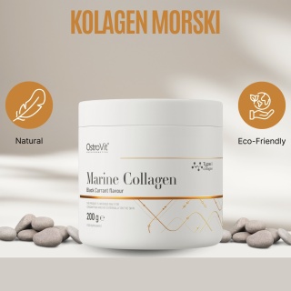 Kolagen Morski, 200 g, czarna porzeczka, OstroVit