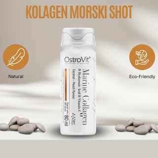 Kolagen Morski + wit. C, Shot 80 ml, OstroVit