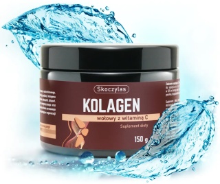 Kolagen wołowy z witaminą C, zdrowe stawy, 150g, Skoczylas