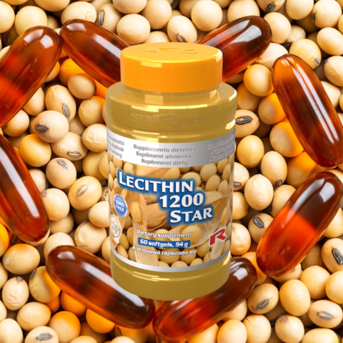 LECITHIN 1200 STAR, odżywienie mózgu, 60 kapsułek LECITHIN 1200 STAR, odżywienie mózgu, 60 kapsułek
