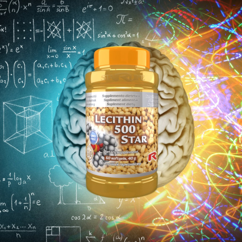 LECITHIN 500 STAR, odżywienie mózgu, 60 kapsułek LECITHIN 500 STAR, odżywienie mózgu, 60 kapsułek