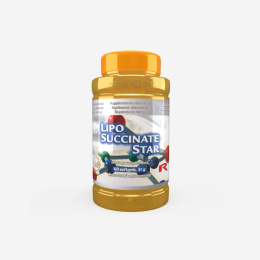 LIPO SUCCINATE STAR, przeciwutleniacz, witamina E, 60 kapsułek