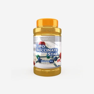 LIPO SUCCINATE STAR, przeciwutleniacz, witamina E, 60 kapsułek