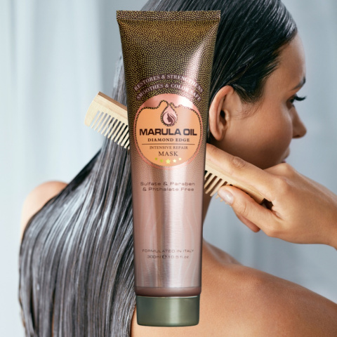 MARULA MASQUE, maska do włosów z olejkiem marula
