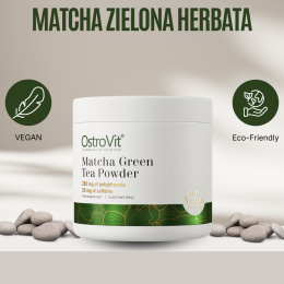 Matcha Zielona Herbata w proszku, 100 g, OstroVit