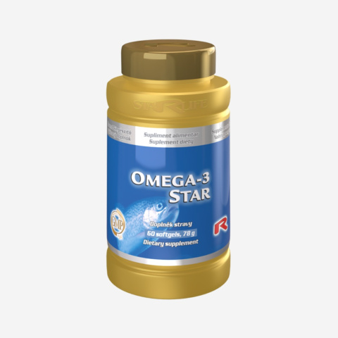 OMEGA 3 STAR, olej z ryb morskich, 60 kapsułek