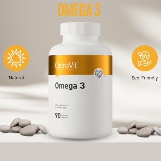 Omega 3 D3+K2, 90 kapsułek, OstroVit