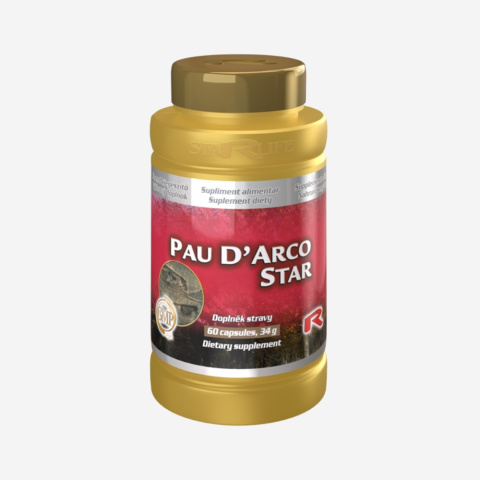 PAU D`ARCO STAR, przeciwzapalny, 60 kapsułek PAU D`ARCO STAR, przeciwzapalny, 60 kapsułek