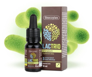 Lactrio, probiotyk w kroplach, 10ml, Skoczylas