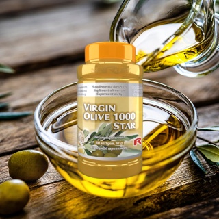 VIRGINE OLIVE 1000 STAR, zaparcie, 60 kapsułek