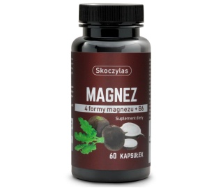 MAGNEZ 4 formy, witamina B6, czarna rzepa, 60kapsułek, Skoczylas